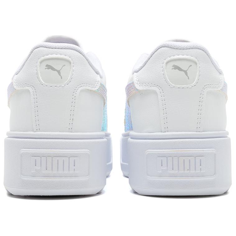 New PUMA Karmen Exotics Low Top Skateboard Shoes Women's White Pink 386409-02