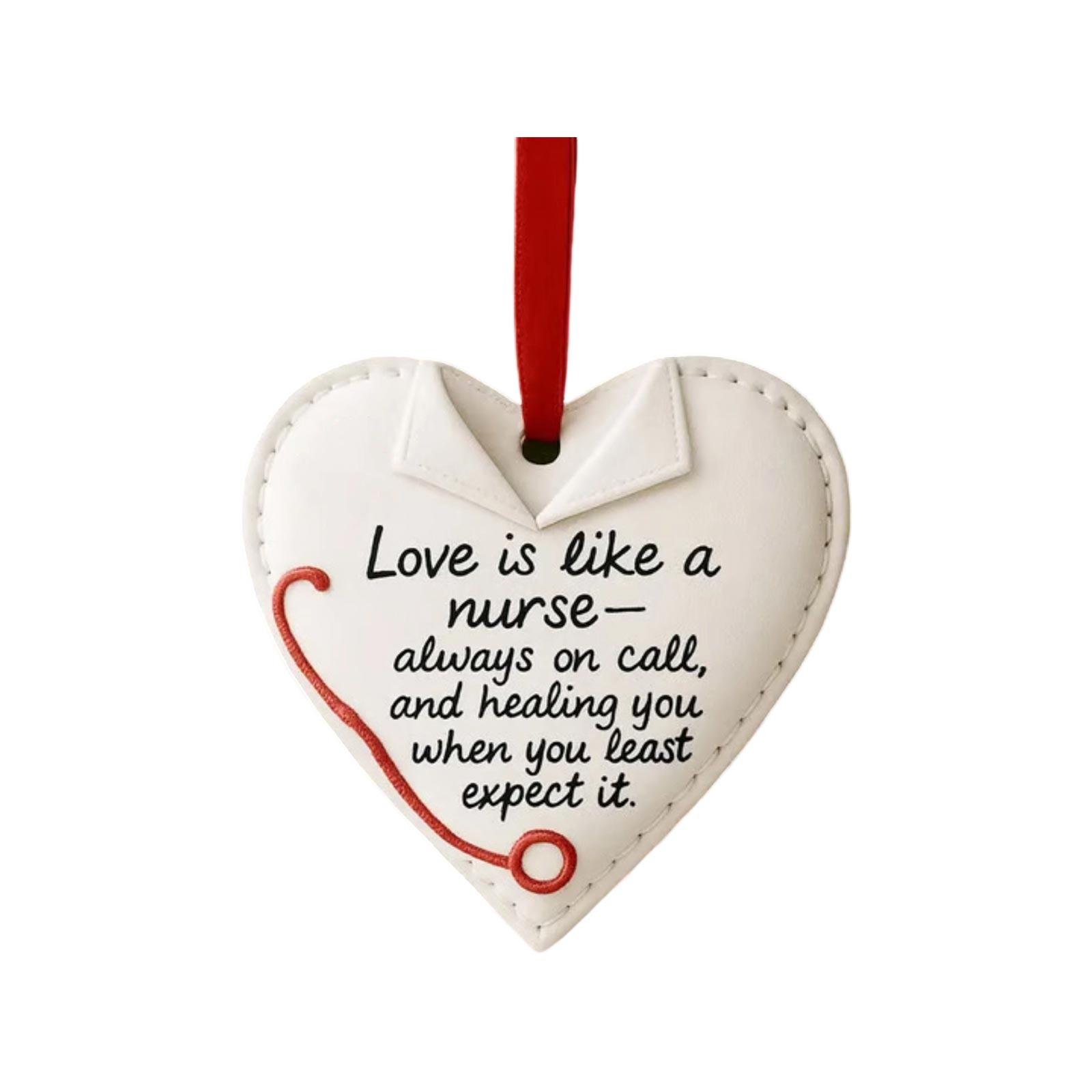 Heart-shaped Cute Acrylic Hanging Ornaments Warm And Exquisite Hanging Ornaments