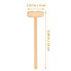 KESYOO Wooden Hammers, Mini Mallets, Ornamental Small Mallets, Wood Tools, Pack of 12 (Style A)