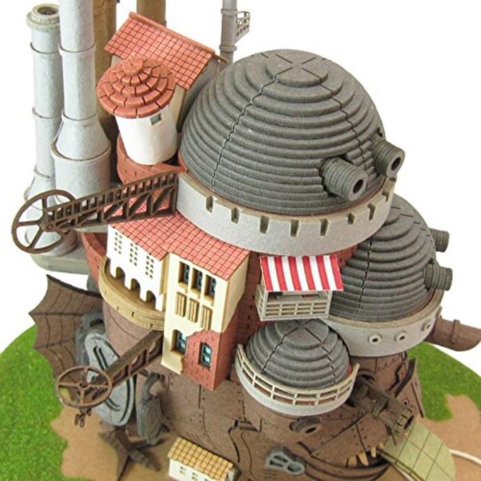 Sankei Miniature Art Kit Studio Ghibli Series Howl's Moving Castle Howl's Castle Non-Scale Papercraft MK07-21 Brown
