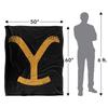 Yellowstone Silky Logo Supersoft Blanket