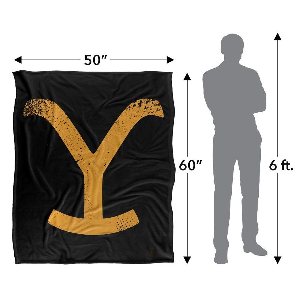 Yellowstone Silky Logo Supersoft Blanket