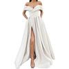 Europäischer Stil Sommer Damenbekleidung Sexy Elegant Einfarbig V-Ausschnitt Maxi-Kleid Tragen