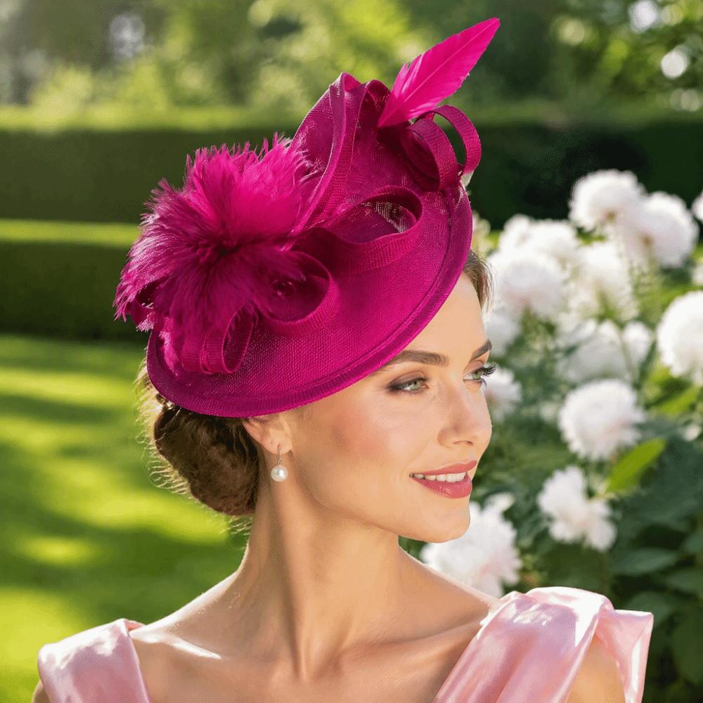 Exquisite Feather Fascinator Hat Elegant Bridal Headband Retro Bride Headdress Wedding