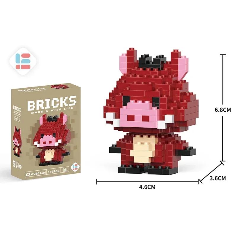 Stitch Building Blocks Anime Kawaii Cartoon mini Action Children's Figures Blocks Bricks Assemble DIY Toys Gift for Kids