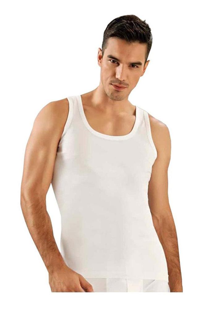 6er-Pack klassische Unterhemden aus gerippter Baumwolle für Herren, bunt