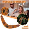 Wooden Sports Throwback V Shaped Boomerang Flying Disc Throw Outdoor Game Toys for Kids Adults Interactive Playing Prop