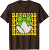 Cute Bananas Lovers Coquette Bow Graphic Art Unisex T-Shirt