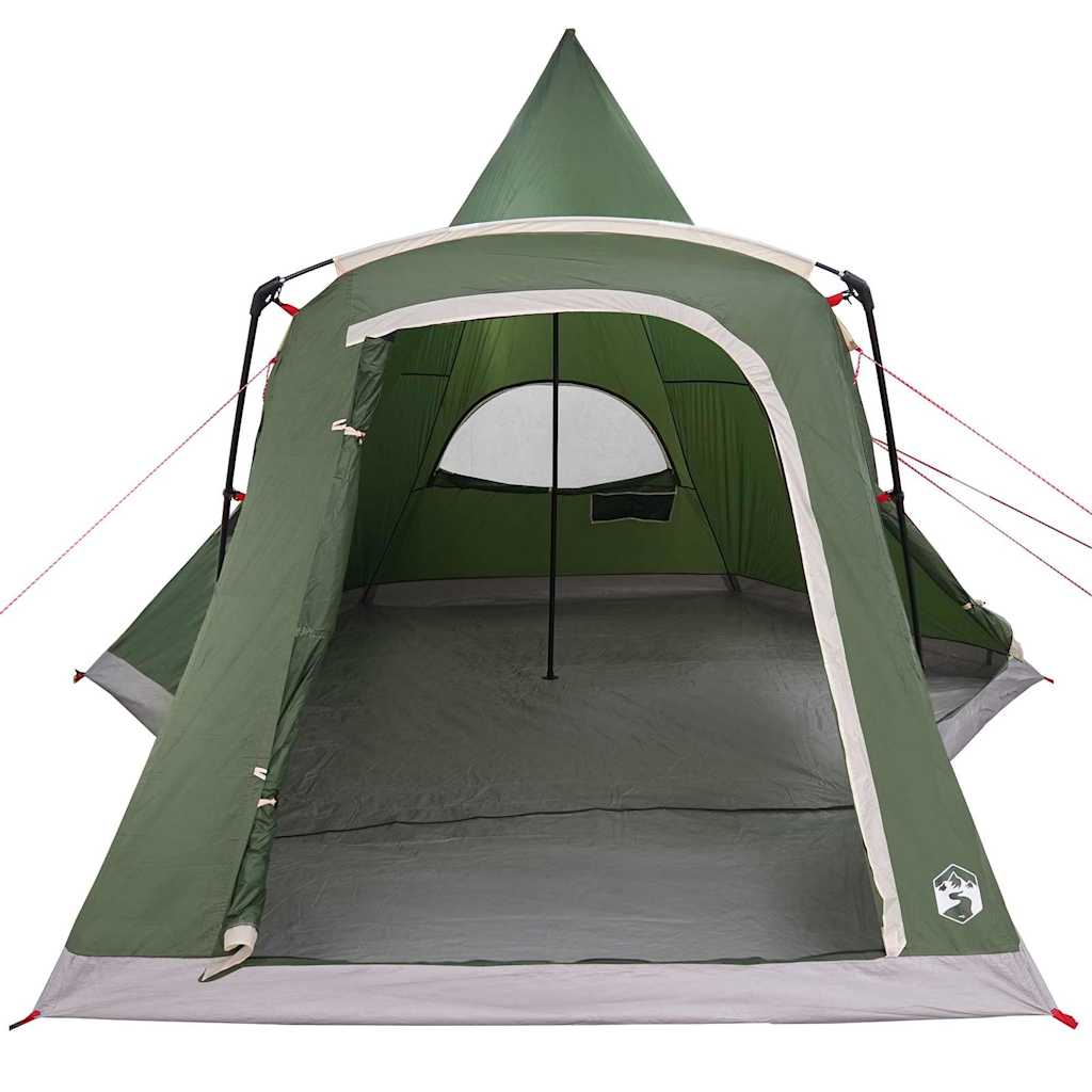 5 Person Teepee Tent with Roof Green 545 x 450 x 295 cm