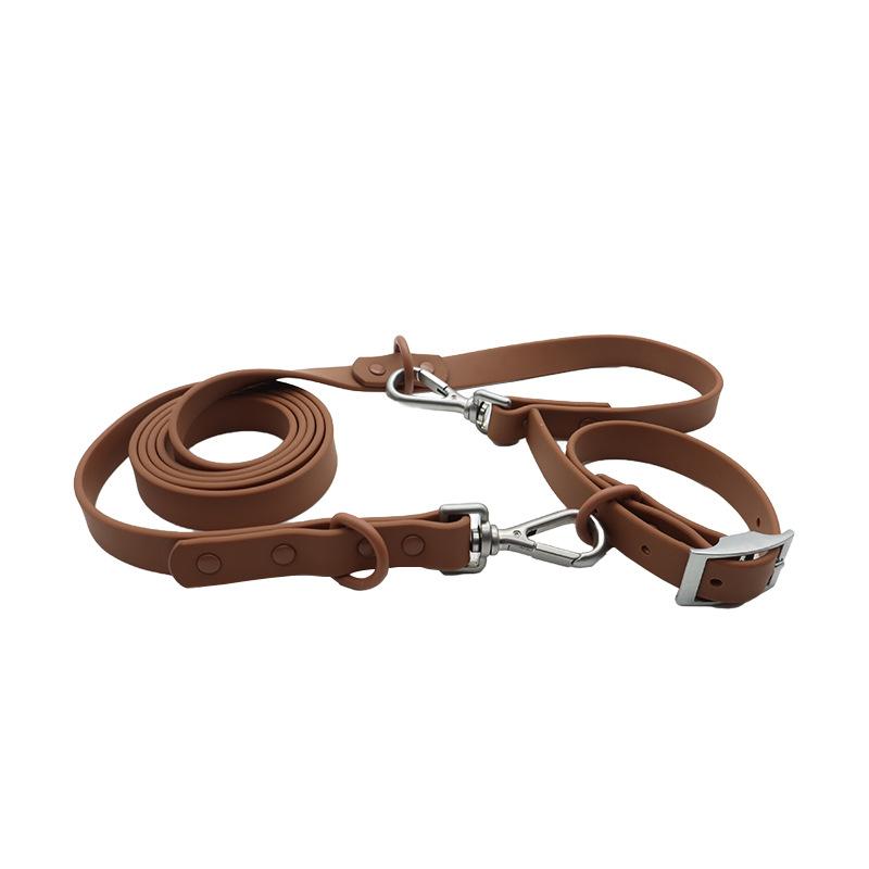 Pet Collar Leashes Set Waterproof Soft Adjustable Pet Collar Dog Leash Outdoor Walk Rope Supplies