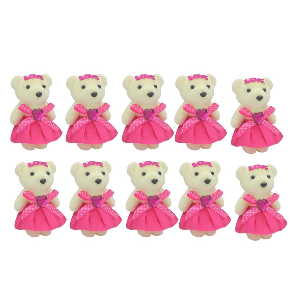 

10pcs/set Foam Bear Bear Plush Foam Toys Plush Doll Cartoon Mini Bear Flower Bouquet Plush Animal DIY Cartoon Bouquet Doll розы красного