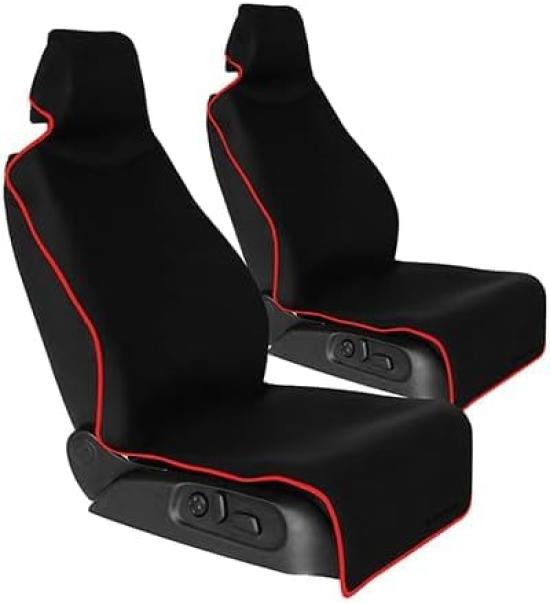 

SunYard Red Seat Set of Car Front Seat Apron Fully Stays in Protects Easy Waterproof of Covers, 2, Covers, Style, Water-Repellent, Antibacterial,
