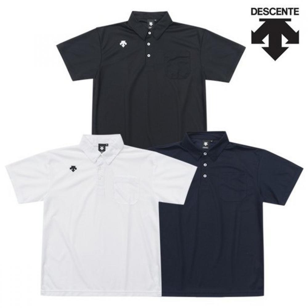 

DescenT Embroidery Logo PockeT Polo ShorT Sleeve T shirT dTm4601b Choose 1 2.NAVY M