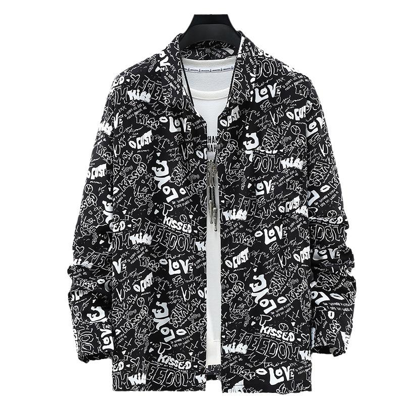 Spring and Autumn Plus Size Loose Thin Long-sleeved Printed Shirt Plus Fat Long-sleeved Shirt Men's Casual Shirt 4XL-12XL