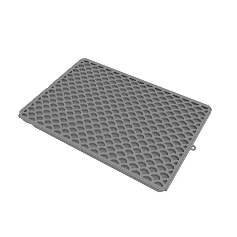 Silicone Double Layer Cats Litter Mat Waterproof Base Detachable  For Home Cage Use Foldable   Pet Accessory