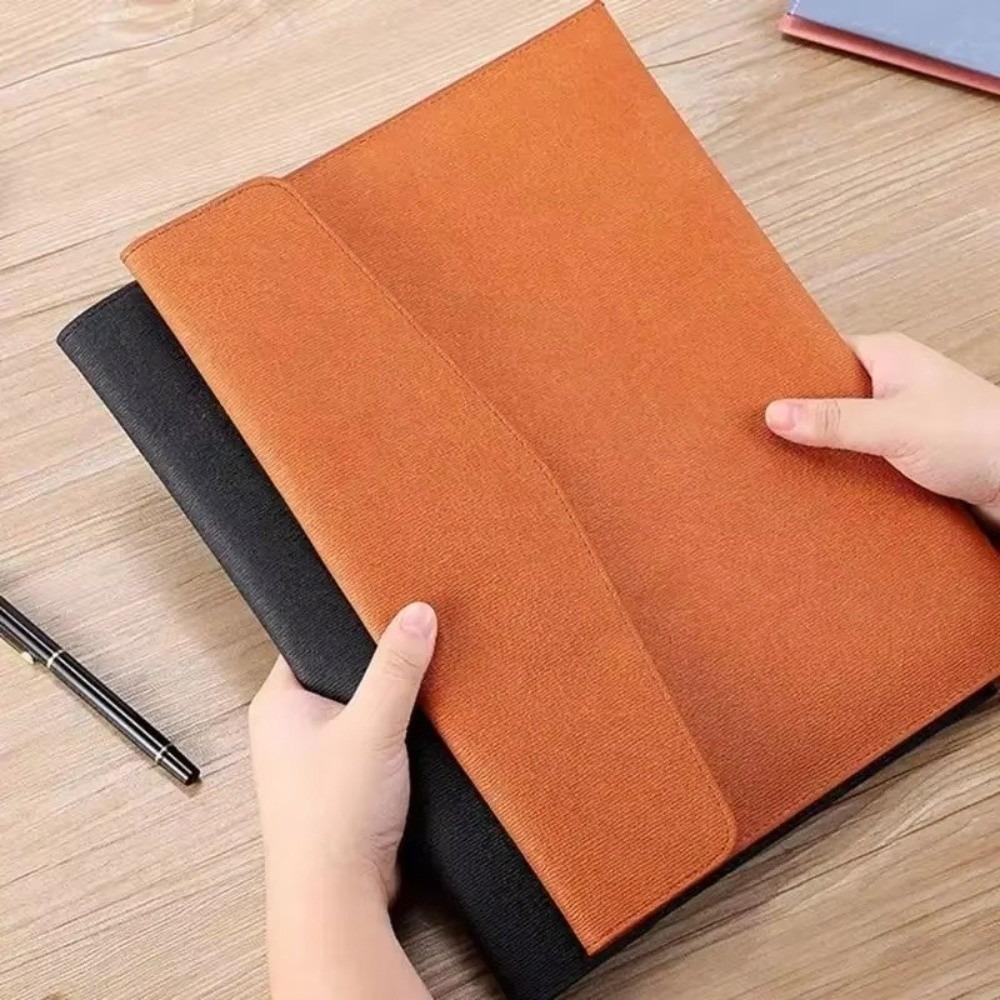 A4 Business Folder PU Leather Document Pouch Portable Storage Bag School and Office Supplies