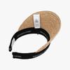 Helen Kaminski Bianca 8 Natural Black Logo Visor Sun Cap