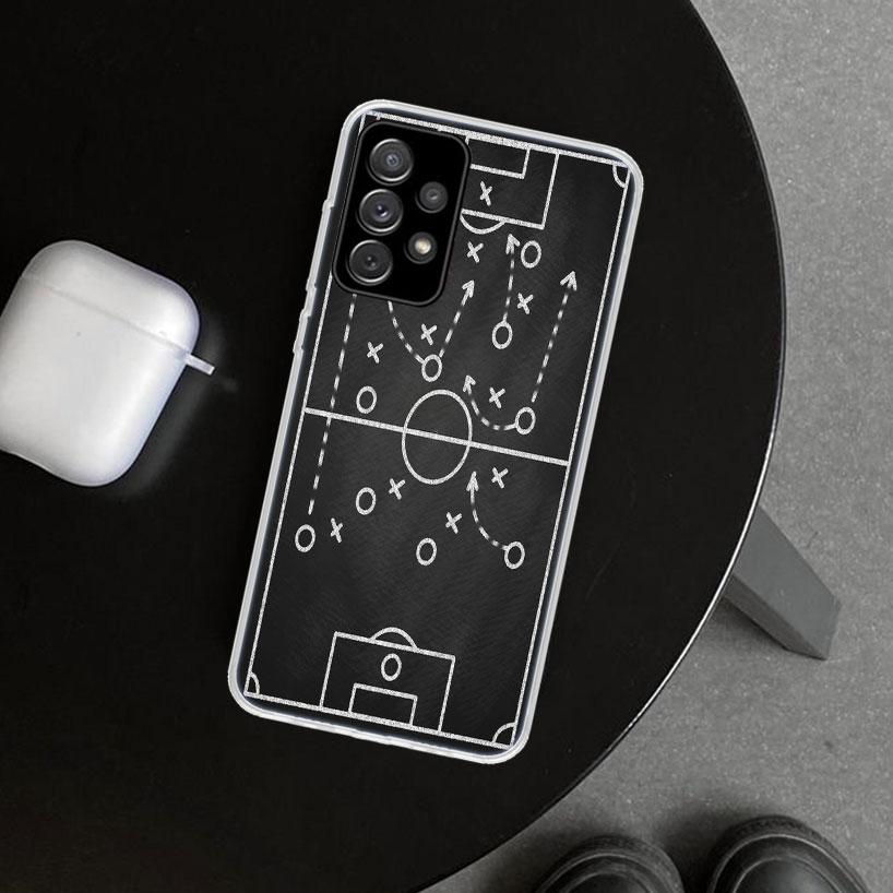 Football Soccer Tactics Time Phone Case Cover for Samsung Galaxy A12 A22 A32 A52 A72 A02S A51 A50S A31 A20S A10S Note 20 Ultra 1