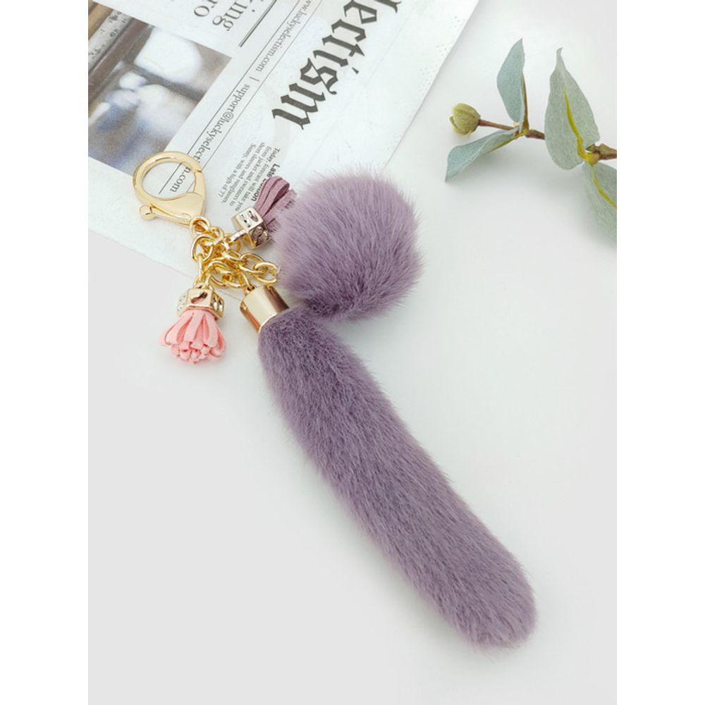 

Меховой брелок LALA - Фиолетовый FREE