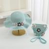 New Fashion Beach Hat Cute Outdoor Parent-child Hats 2-piece Womens Beach Set Sun Hat and Woven Bag Lightweight and Breathable