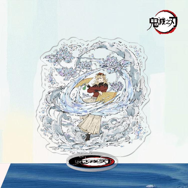 Game Anime Demon Slayer Blade Tanjiro Acrylic Cosplay Character Stand Acrylic Figure Stand Painted Desk Decor Ornament Gift