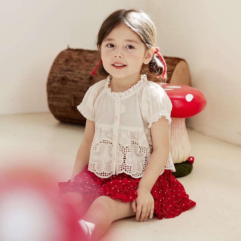 LUSON Little O Baby Girls' Summer Puffy Skirt Set