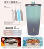 Trending on Social TYESO Tumbler with Stainless with Vacuum Keeps Drinks Hot or Direct Large Available in Multiple 2025 Upgraded Edition Media Straw,