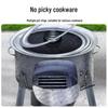 Portable Firewood Stove for Rural Home Use: Efficient Heating for Large Pots