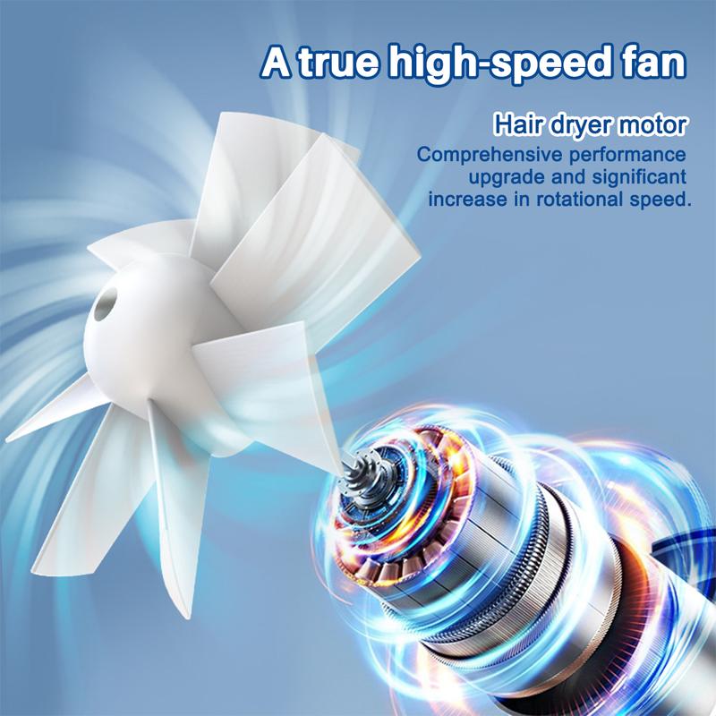 Personal Waist Portable Rechargeable Fan, 3 Speeds 5300RPM Airflow, Wearable Belt Fan for Outdoor, Construction Site, Farm, Travel, Fishing