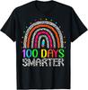 100 Days Smarter Rainbow Cute School Teacher Gift Unisex T-Shirt