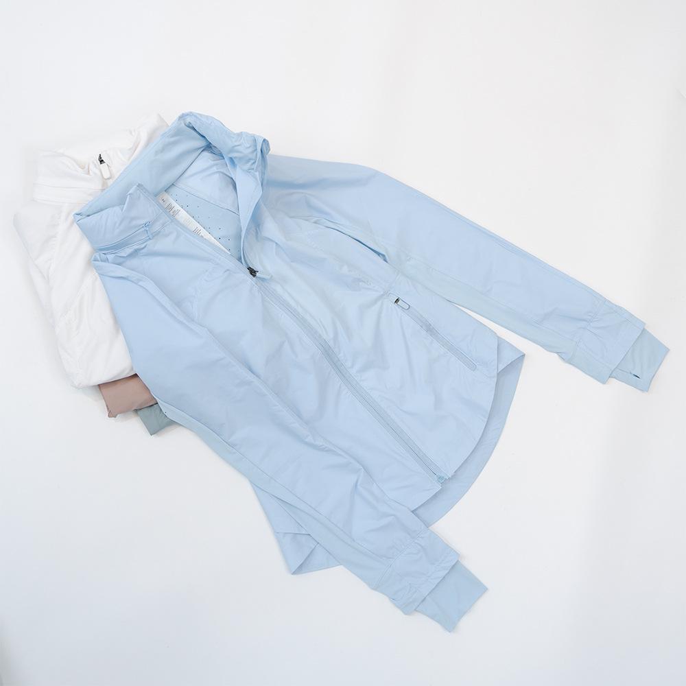 Women's Slim Fit Sun Protection Jacket - Hooded, Ice Silk, Long Sleeve, Breathable, Anti-UV