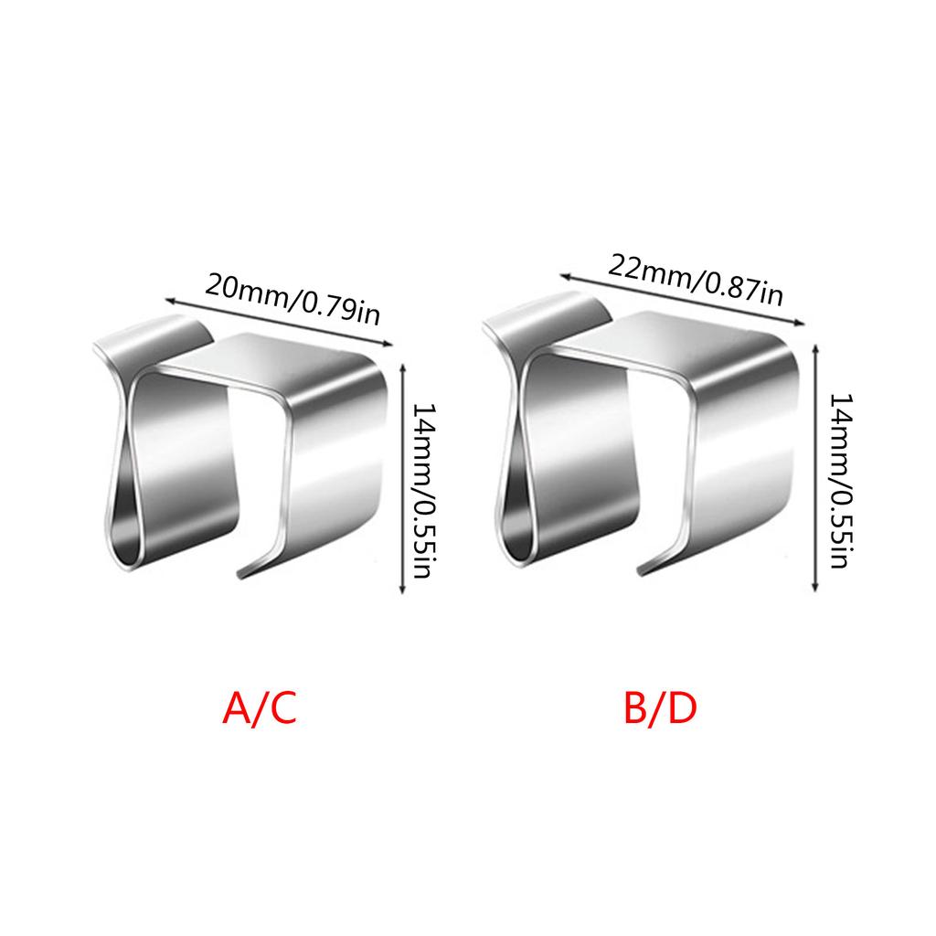 Packung mit 50 Dachrinnenklemmen für Lichter Robuste Metallhaken Außenhaken Lichtmontage Langlebig für Weihnachtsdekoration