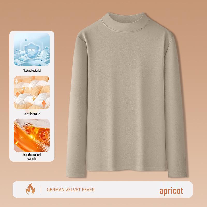 Men's Plush Double-Sided Long-Sleeve Thermal Base Layer Top