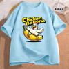 Chicken Banana Women's Summer T-Shirt Clothing Funny Meme Graphic T Shirt for Women Fashion Casual Short Sleeve Tee Shirts Tops