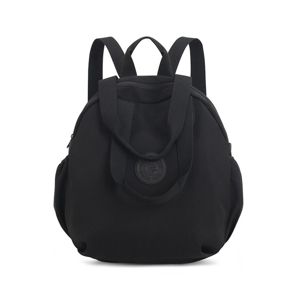 NOTAG Women's Nylon BackpackShoulder Bag, Large Capacity, Round Shape, Suitable for Girls, Crossbody, 2-Way, Shoulder, Handbag, Mini Backpack, Small,