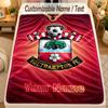Flannel BlanketSouthampton FC Custom Name Text Personalized Soft Warm Throw Blanket Home Decor Gift