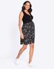 Seraphine TYLA Casual Maternity Black with Sand Print Women's Dress, Nursing-Friendly,