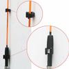 Pole 20-Pack Black Rod Organizer Fishing Rod Holder Fishing Rod Storage Clips Billiards Cue Clip