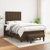 VidaXL Divan Bed with Mattress Dark Brown 120x200 Cm - Model 3136904