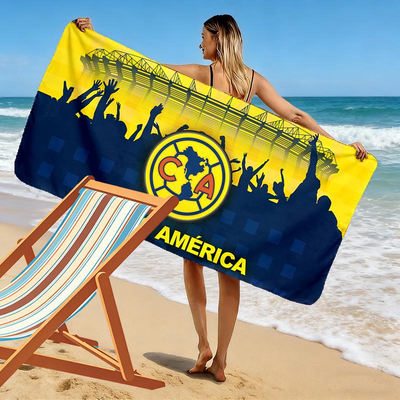 Club América Print Beach Towel, Large Soft Quick Dry Towel for Beach Camping Swimming