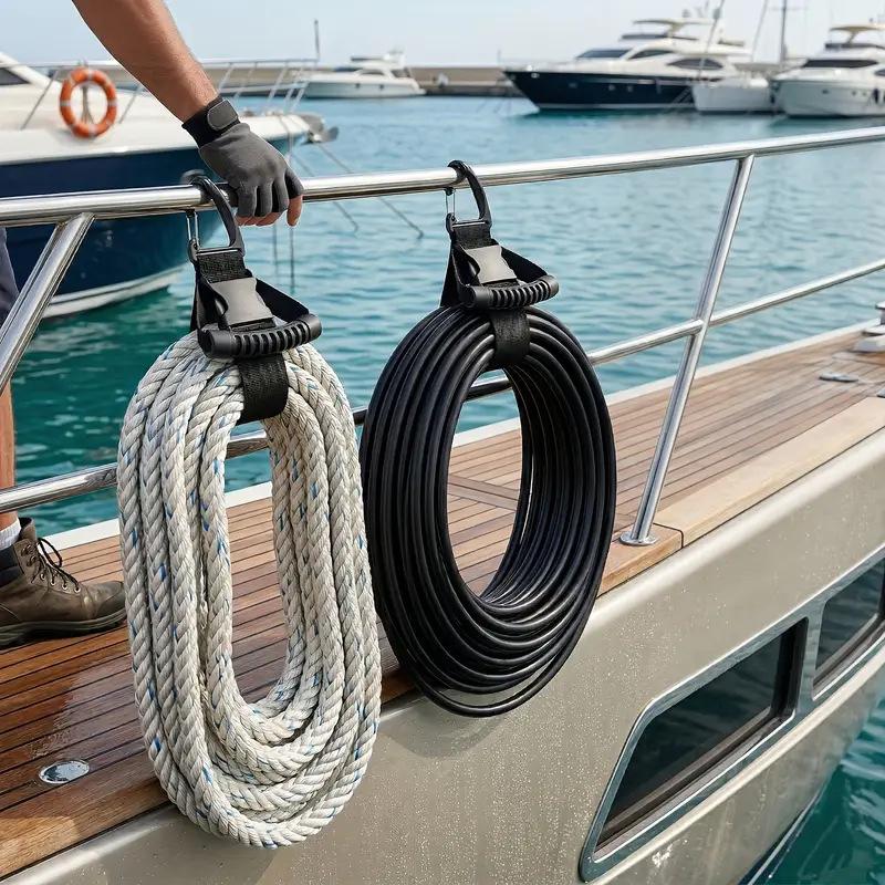 Storage Strap Heavy-Duty Hook Holder With Adjustable Buckle Nylon Heavy Cord Storage Straps Wire Management