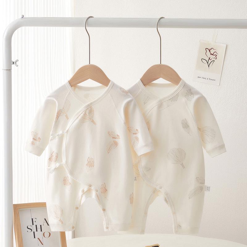 Autumn Long Sleeve Butterfly Newborn Bodysuit - All Seasons Baby Crawling Outfit