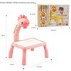 Deer-Shaped Projection Drawing Table with Sound & Light - Children's Graffiti and Writing Toy Set