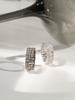 Macier Peus Baguette Ring (Black Silver)