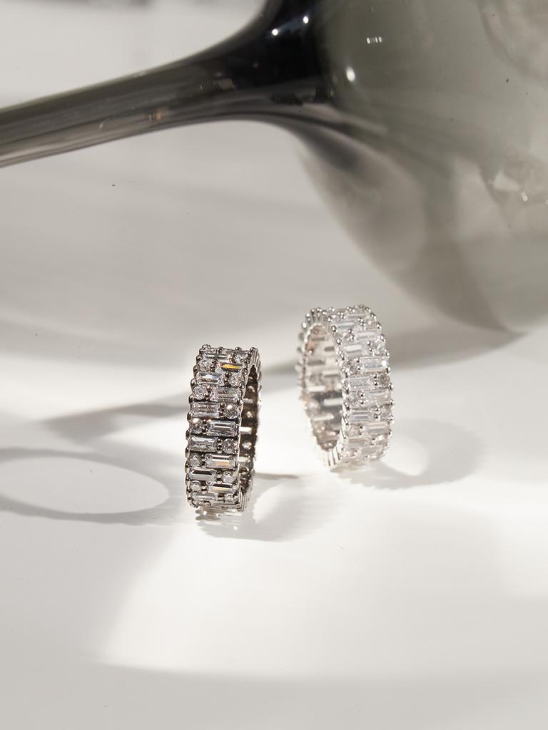 Macier Peus Baguette Ring (Black Silver)