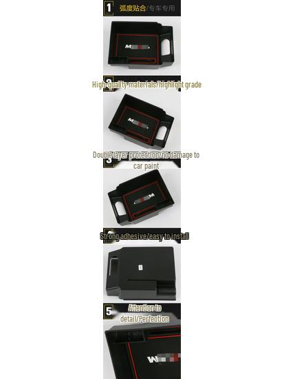 19 RX5MAX Armrest Storage Compartment Cover - Middle Box Decorative Sticker Sequins