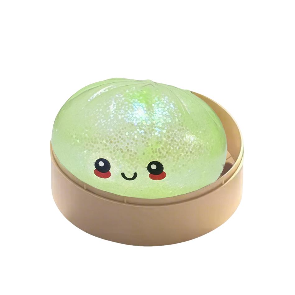 High Quality Simulation Flash Dumpling Pressure Ball Slow Rebound Soft Pinch Decompression Baozi Modeling Stress Relief Toy Gift