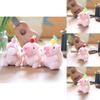 Adorabile Carino Capibara Gonfia Bolle Peluche Portachiavi Animale Morbido Ripieno Giallo Rosso Rosa