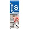 60cm Spring Pipe Dredging Tools, Drain Snake, Drain Cleaner Sticks Clog Remover Cleaning Household for KitchenBending Sink Tool