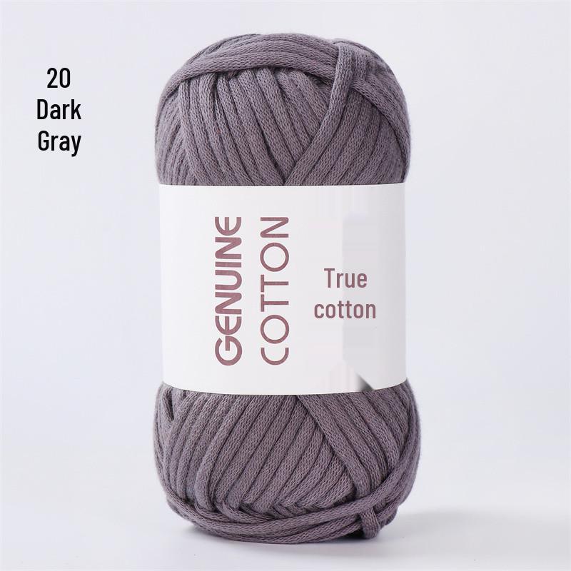 Kerngefülltes Baumwollgarn zum DIY-Stricken: Ideal für Spielzeug, Schals und Fußmatten